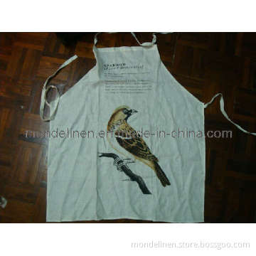 100% Linen Animal Printing Apron (AP-002)